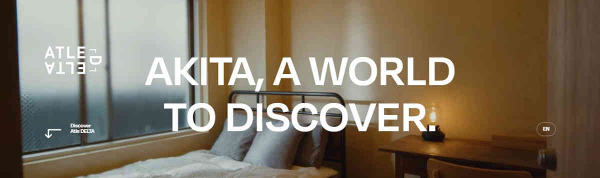 Atle DELTA公式サイトのトップページ